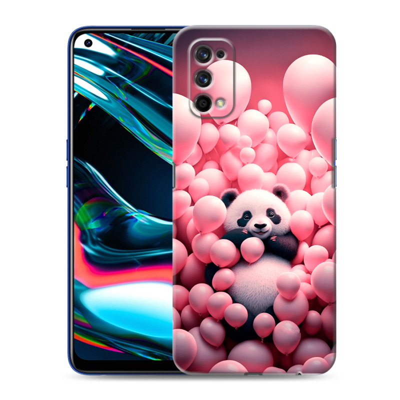 Пластиковый чехол на Realme 7 Pro с принтом Панда Пластиковый чехол на Realme 7 Pro с принтом Панда