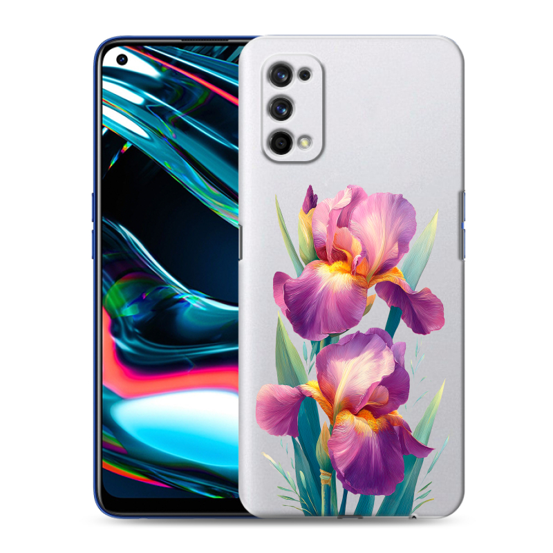 Пластиковый чехол на Realme 7 Pro с принтом Цветы орхидеи Пластиковый чехол на Realme 7 Pro с принтом Цветы орхидеи