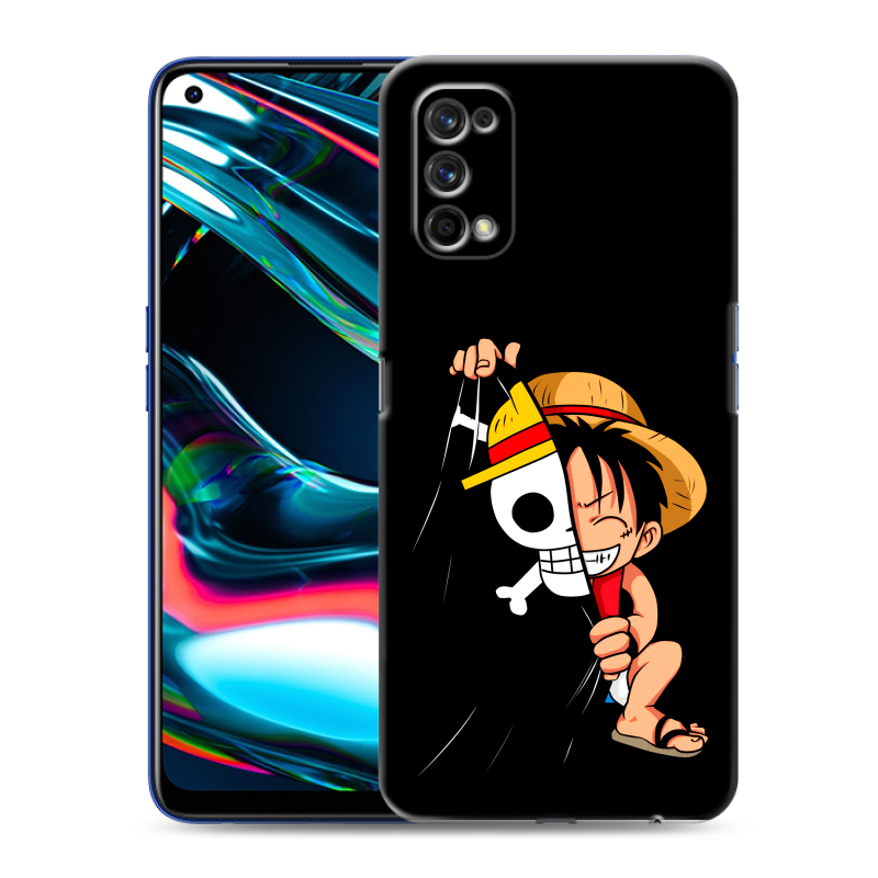 Силиконовый противоударный чехол на Realme 7 Pro с принтом One Piece Ван Пис Силиконовый противоударный чехол на Realme 7 Pro с принтом One Piece Ван Пис