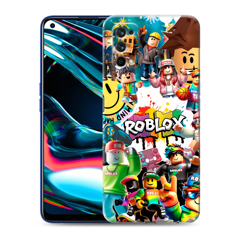 Пластиковый чехол на Realme 7 Pro с принтом Roblox Роблокс Пластиковый чехол на Realme 7 Pro с принтом Roblox Роблокс