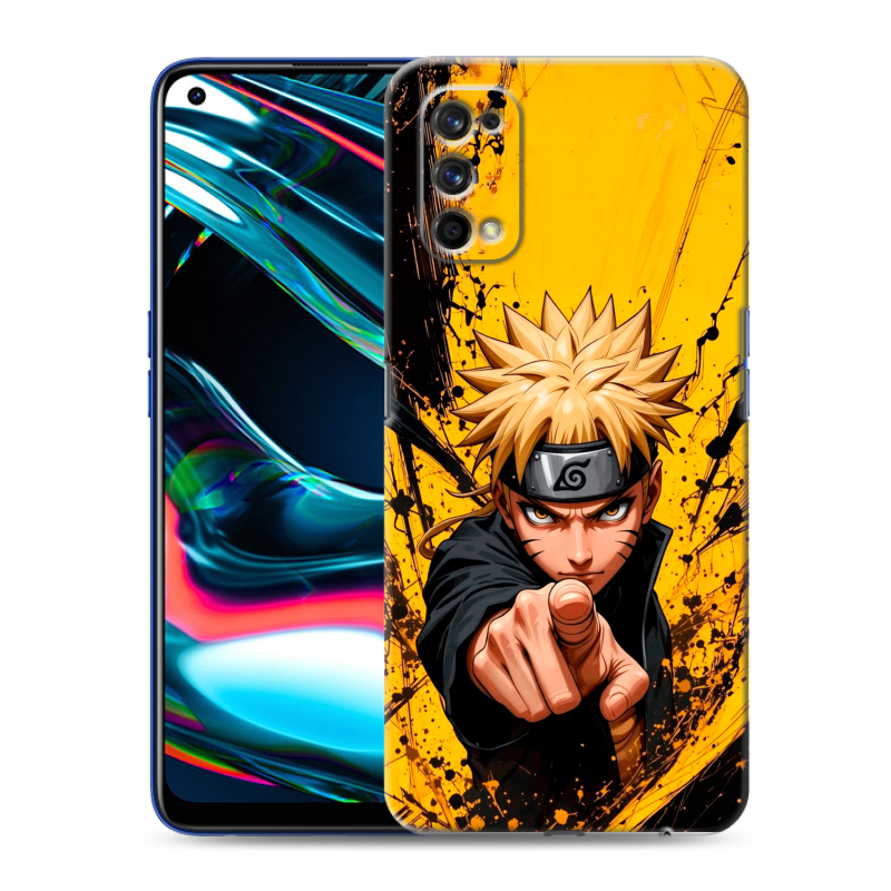 Силиконовый противоударный чехол на Realme 7 Pro с принтом Naruto Наруто Силиконовый противоударный чехол на Realme 7 Pro с принтом Naruto Наруто