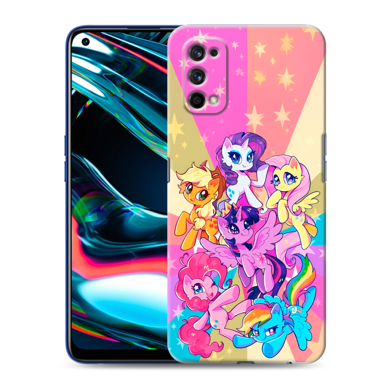 Пластиковый чехол на Realme 7 Pro с принтом My little pony Дружба чудо Пластиковый чехол на Realme 7 Pro с принтом My little pony Дружба чудо
