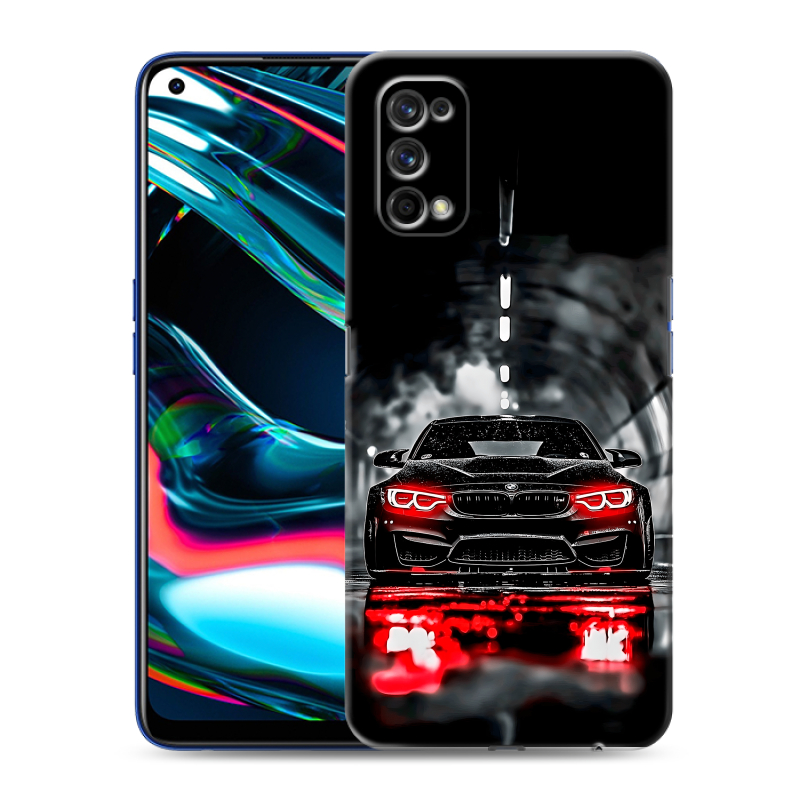 Силиконовый противоударный чехол на Realme 7 Pro с принтом BMW БМВ Силиконовый противоударный чехол на Realme 7 Pro с принтом BMW БМВ