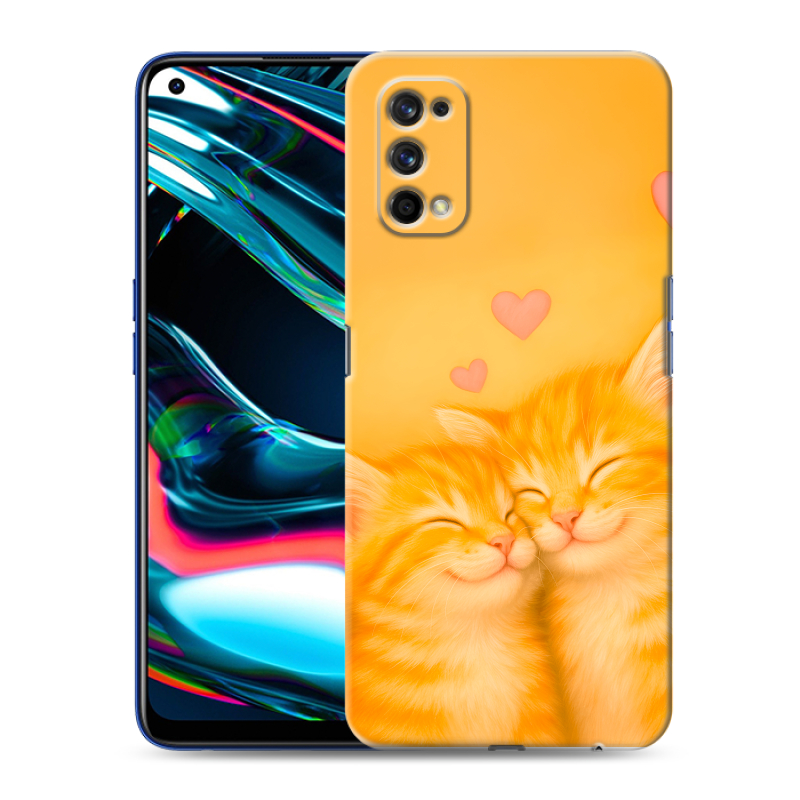 Пластиковый чехол на Realme 7 Pro с принтом Милые котята Пластиковый чехол на Realme 7 Pro с принтом Милые котята