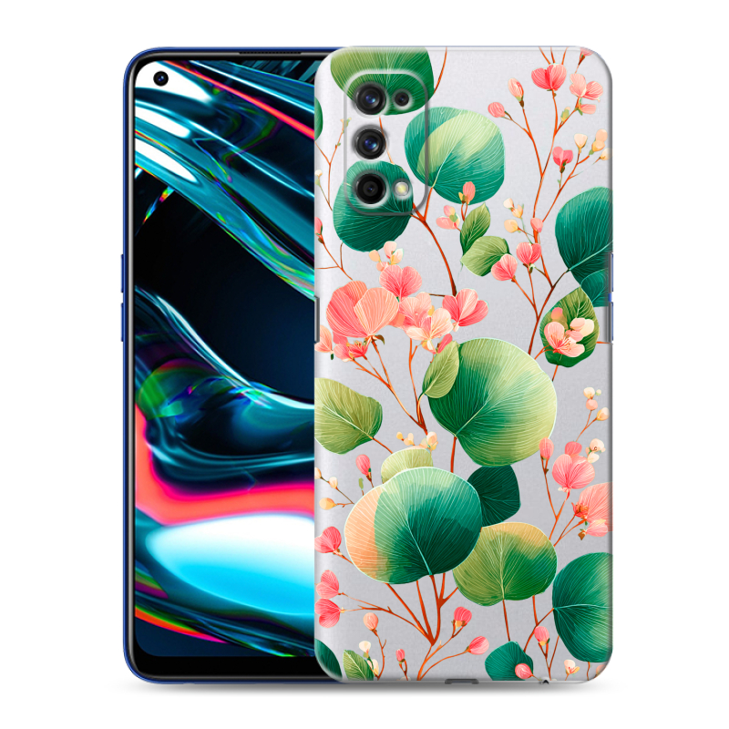 Силиконовый противоударный чехол на Realme 7 Pro с принтом женский Силиконовый противоударный чехол на Realme 7 Pro с принтом женский