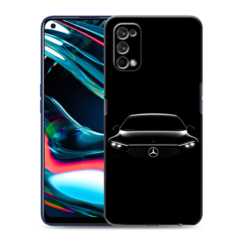 Пластиковый чехол на Realme 7 Pro с принтом Mercedes Мерседес Пластиковый чехол на Realme 7 Pro с принтом Mercedes Мерседес
