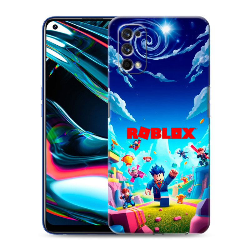 Пластиковый чехол на Realme 7 Pro с принтом Roblox Роблокс Пластиковый чехол на Realme 7 Pro с принтом Roblox Роблокс