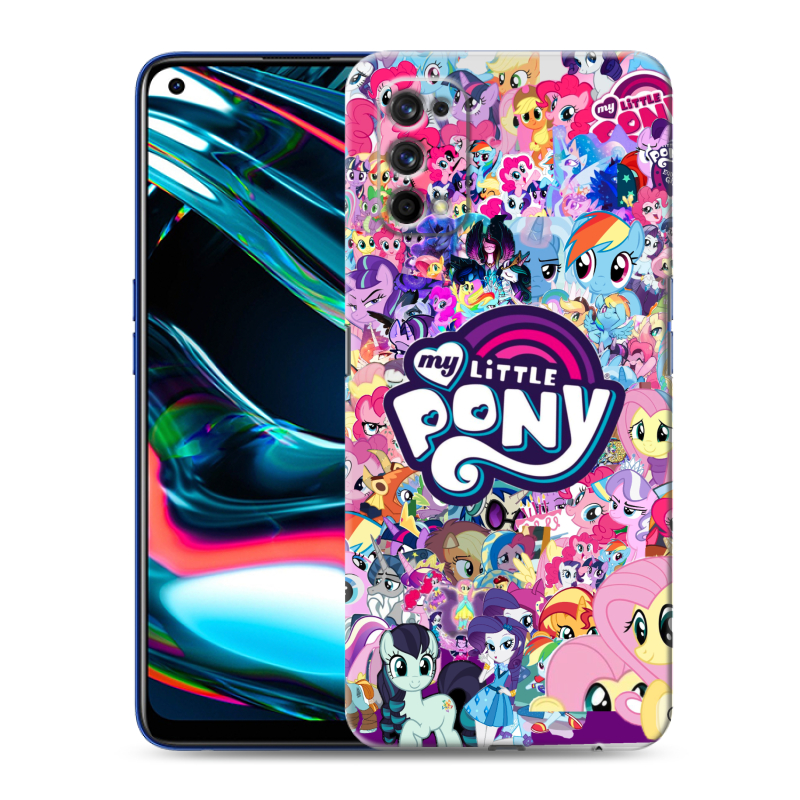 Пластиковый чехол на Realme 7 Pro с принтом My little pony Дружба чудо Пластиковый чехол на Realme 7 Pro с принтом My little pony Дружба чудо