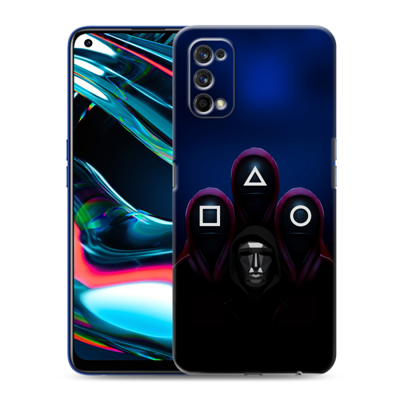 Пластиковый чехол на Realme 7 Pro с принтом Игра Кальмара Пластиковый чехол на Realme 7 Pro с принтом Игра Кальмара