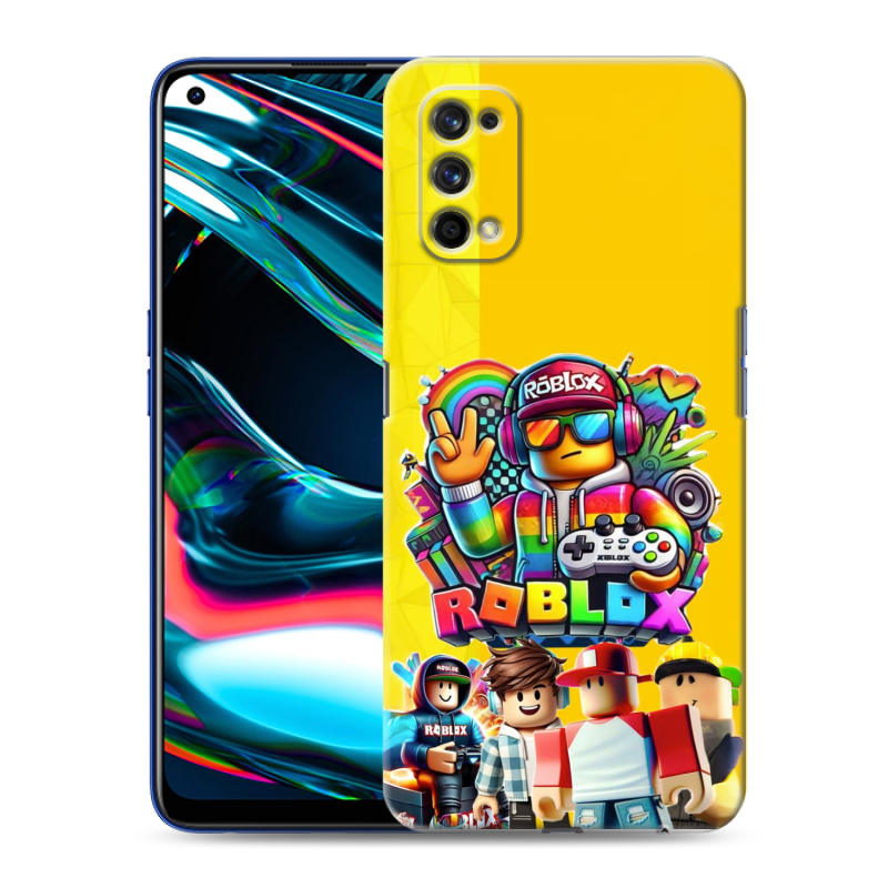 Пластиковый чехол на Realme 7 Pro с принтом Roblox Роблокс Пластиковый чехол на Realme 7 Pro с принтом Roblox Роблокс