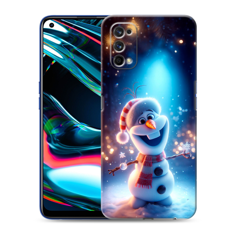 Силиконовый противоударный чехол на Realme 7 Pro с принтом Новый год Силиконовый противоударный чехол на Realme 7 Pro с принтом Новый год