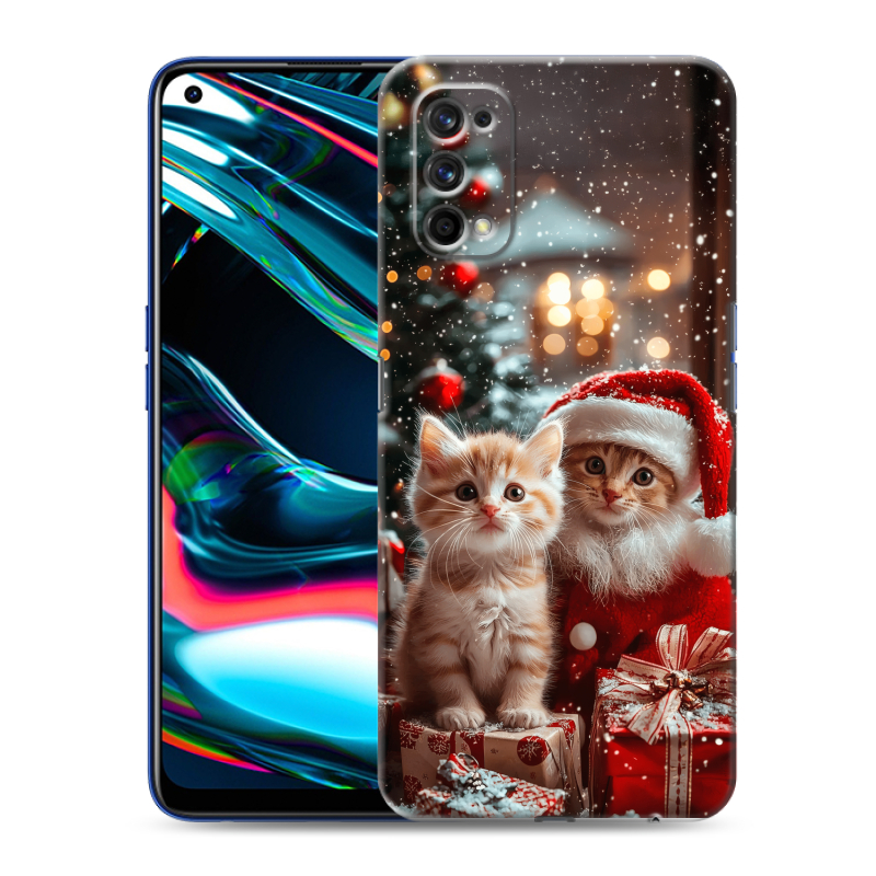 Силиконовый противоударный чехол на Realme 7 Pro с принтом Новый год Силиконовый противоударный чехол на Realme 7 Pro с принтом Новый год