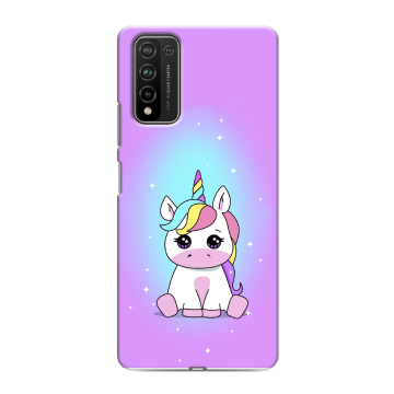 Силиконовый чехол на Huawei Honor 10X Lite с принтом Единорог Силиконовый чехол на Huawei Honor 10X Lite с принтом Единорог