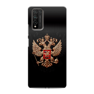 Силиконовый чехол на Huawei Honor 10X Lite с принтом Герб России Силиконовый чехол на Huawei Honor 10X Lite с принтом Герб России