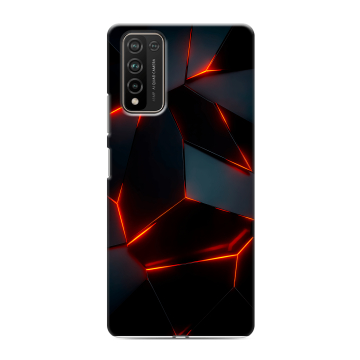 Силиконовый чехол на Huawei Honor 10X Lite с принтом Яркие абстракции Силиконовый чехол на Huawei Honor 10X Lite с принтом Яркие абстракции