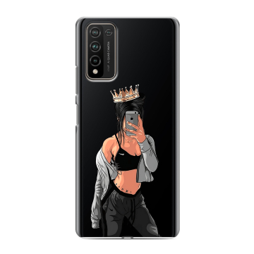 Силиконовый чехол на Huawei Honor 10X Lite с принтом Женские принты Силиконовый чехол на Huawei Honor 10X Lite с принтом Женские принты