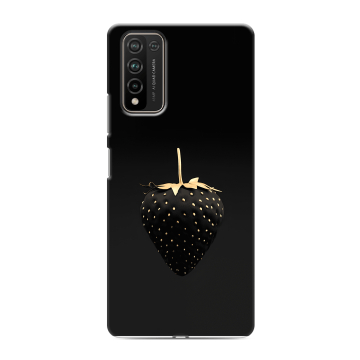 Силиконовый чехол на Huawei Honor 10X Lite с принтом Черная клубника Силиконовый чехол на Huawei Honor 10X Lite с принтом Черная клубника
