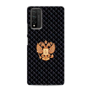 Силиконовый чехол на Huawei Honor 10X Lite с принтом Герб России принт