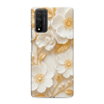 Силиконовый чехол на Huawei Honor 10X Lite с принтом Цветы