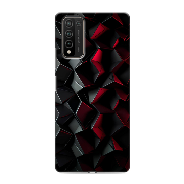 Силиконовый чехол на Huawei Honor 10X Lite с принтом Абстракция