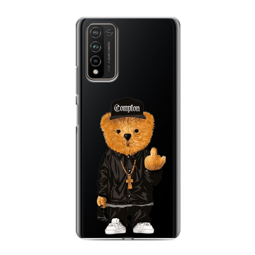 Силиконовый чехол на Huawei Honor 10X Lite с принтом Мишка