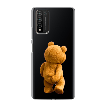 Силиконовый чехол на Huawei Honor 10X Lite с принтом Медведь