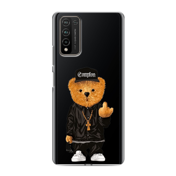 Силиконовый чехол на Huawei Honor 10X Lite с принтом Плюшевый медведь