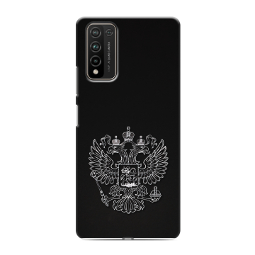 Силиконовый чехол на Huawei Honor 10X Lite с принтом Герб России Силиконовый чехол на Huawei Honor 10X Lite с принтом Герб России