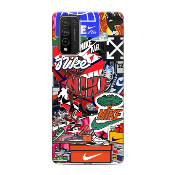 Силиконовый чехол на Huawei Honor 10X Lite с принтом Найк Nike яркий