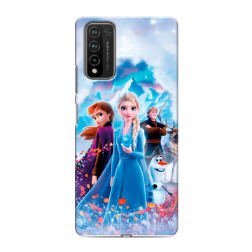 Силиконовый чехол на Huawei Honor 10X Lite с принтом Холодное сердце Frozen
