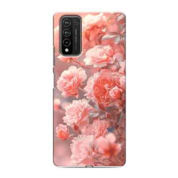 Силиконовый чехол на Huawei Honor 10X Lite с принтом Розы цветы