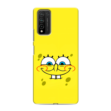Силиконовый чехол на Huawei Honor 10X Lite с принтом спанчбоб спанч боб Силиконовый чехол на Huawei Honor 10X Lite с принтом спанчбоб спанч боб