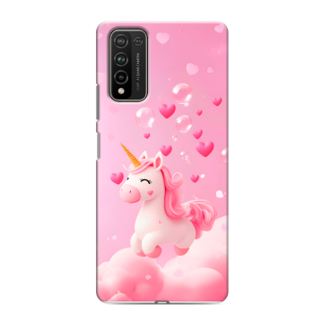 Силиконовый чехол на Huawei Honor 10X Lite с принтом Единорог