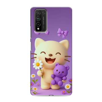 Силиконовый чехол на Huawei Honor 10X Lite с принтом для девочек
