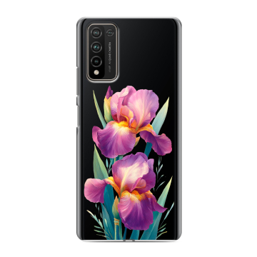 Силиконовый чехол на Huawei Honor 10X Lite с принтом Цветы орхидеи