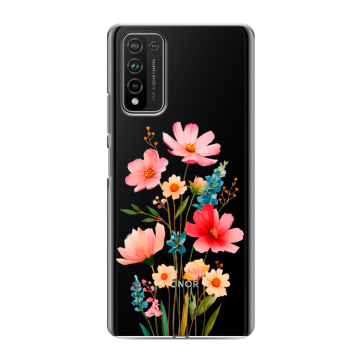 Силиконовый чехол на Huawei Honor 10X Lite с принтом Цветы