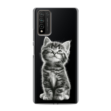 Силиконовый чехол на Huawei Honor 10X Lite с принтом Котенок