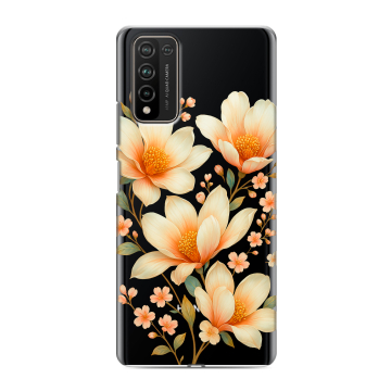 Силиконовый чехол на Huawei Honor 10X Lite с принтом Цветы