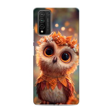 Силиконовый чехол на Huawei Honor 10X Lite с принтом Милая сова