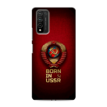 Силиконовый чехол на Huawei Honor 10X Lite с принтом Флаг Герб СССР