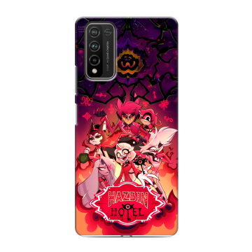 Силиконовый чехол на Huawei Honor 10X Lite с принтом Hazbin Hotel Отель Хазбин