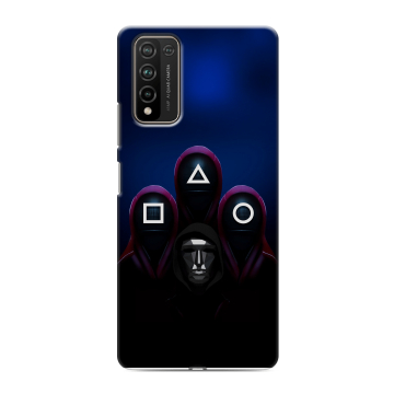Силиконовый чехол на Huawei Honor 10X Lite с принтом Игра Кальмара