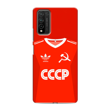 Силиконовый чехол на Huawei Honor 10X Lite с принтом Флаг Герб СССР