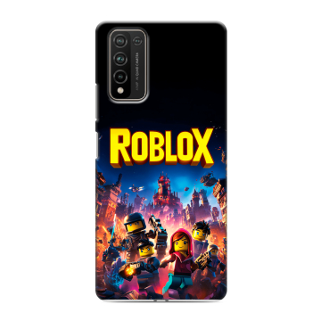 Силиконовый чехол на Huawei Honor 10X Lite с принтом Roblox Роблокс