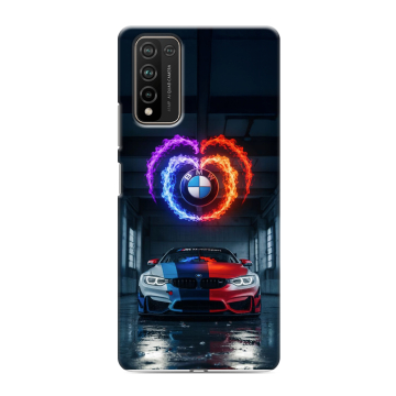 Силиконовый чехол на Huawei Honor 10X Lite с принтом BMW БМВ
