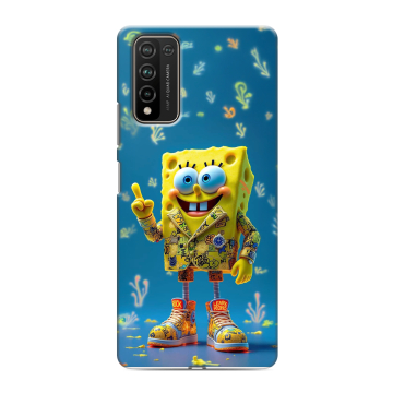 Силиконовый чехол на Huawei Honor 10X Lite с принтом Спанч боб Спанчбоб