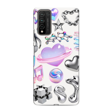 Силиконовый чехол на Huawei Honor 10X Lite с принтом Y2K