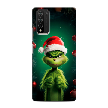 Силиконовый чехол на Huawei Honor 10X Lite с принтом Гринч Новый год Рождество