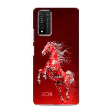 Силиконовый чехол на Huawei Honor 10X Lite с принтом Новый год