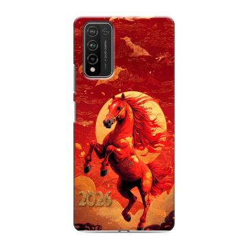Силиконовый чехол на Huawei Honor 10X Lite с принтом Новый год